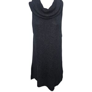 NWT Sonoma Waffle Knit Cowl Neck Sleeveless Sweater Tunic